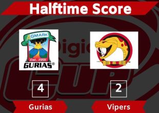 Halftime here for Game 3 at the Santos National Football Stadium in Port Moresby