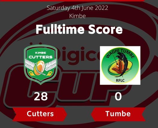 Kicking off Round 7 of the Digicel Cup this weekend – the WNBPG Kimbe Cutters have thrashed the JPG Waghi Tumbe 28 points to nil in Kimbe