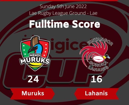 The Mendi Muruks have defeated the Goroka Lahanis in the first match of the double header in Lae