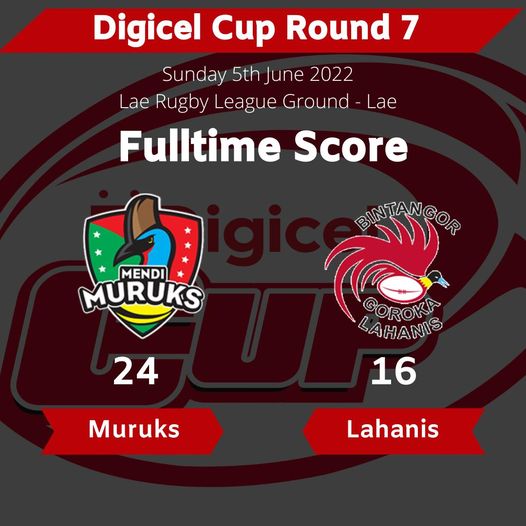 The Mendi Muruks have defeated the Goroka Lahanis in the first match of the double header in Lae