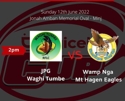 If you’re in Minj, it’s counting down to 2pm, go grab your tickets for the match between Waghi Tumbe and the Mt Hagen Eagles today